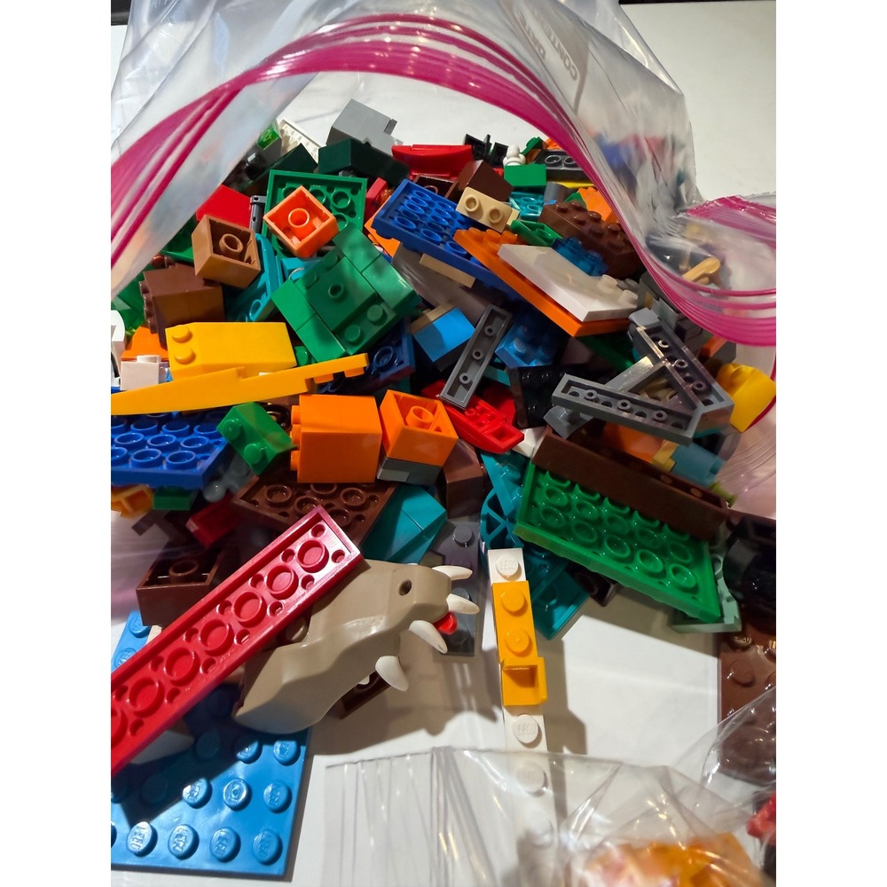LEGO Bulk Loose Bricks Plates Parts Assorted Colors 2lb Lot Building Toys
